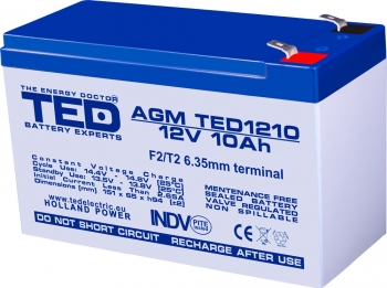 AGM Battery TED1210F2 12V 10Ah