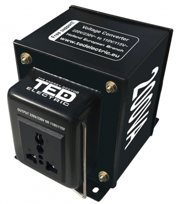 200VA - 230V to 110V TED Voltage Converter