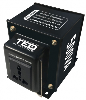 500VA - 230V to 110V TED Voltage Converter