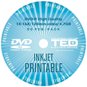 DVD-R 16X 120min 4.7GB Printable TED Electric Sound