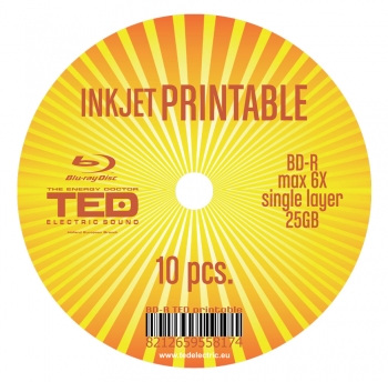 Blu-Ray Disc 6X 25GB Printable TED Electric Sound