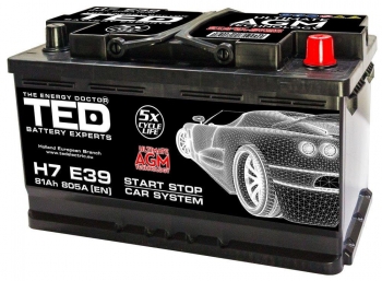 12V 81Ah Start Stop AGM Car Battery