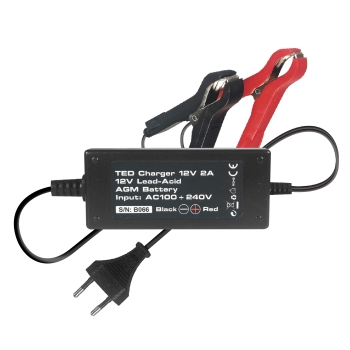 12V 2Ah Battery Charger for 12V AGM Lead Acid