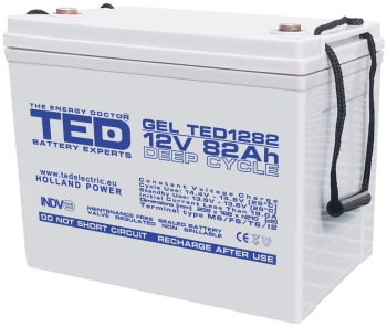GEL Battery TED1282M6 12V 82Ah