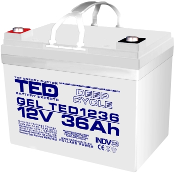GEL Battery TED1236M5 12V 36Ah