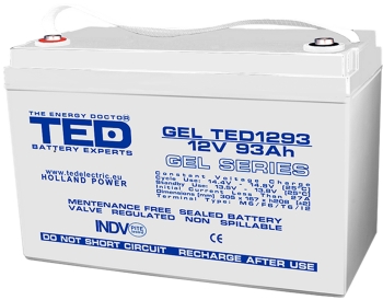 GEL Battery TED1293M6 12V 93Ah