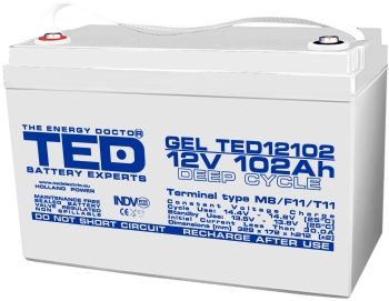 GEL Battery TED12102M8 12V 102Ah