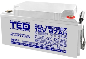 GEL Battery TED1267M6 12V 67Ah